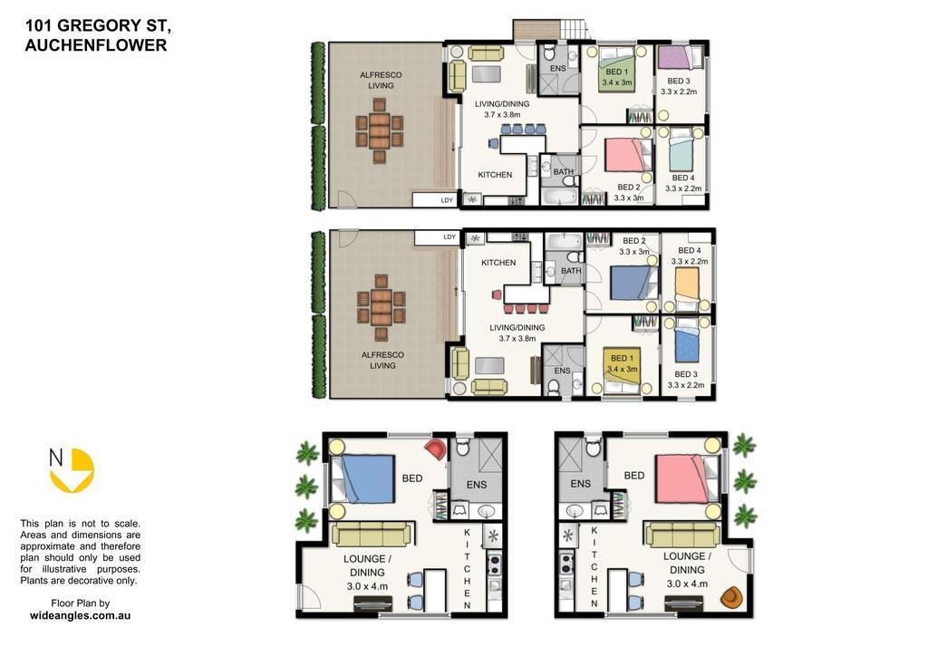 Milton Mews Townhouses & Studio Brisbane Buitenkant foto